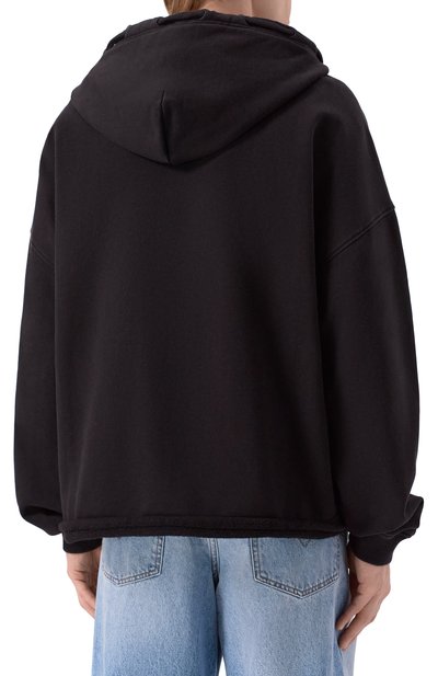 Хлопковая толстовка DOLCE & GABBANA черного цвета по цене 99950 руб., арт. G9BVJT/G7PLA, фото 4 Хлопковая толстовка DOLCE & GABBANA, арт. G9BVJT/G7PLA, фото 4