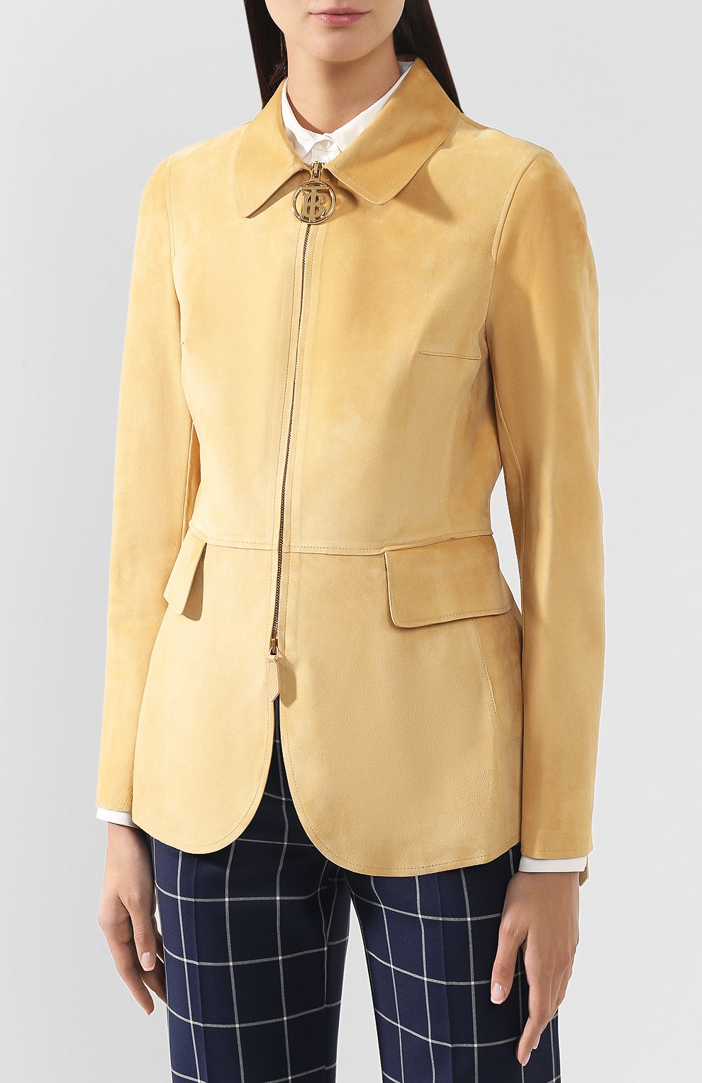 Замшевая куртка BURBERRY бежевого цвета по цене 444000 руб., арт. 8013803, фото 3 Замшевая куртка BURBERRY, арт. 8013803, фото 3