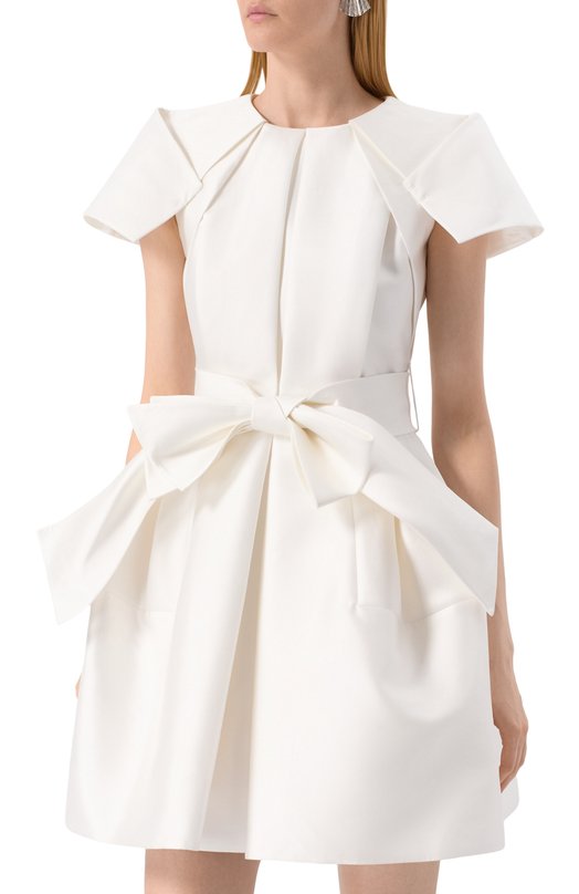 Атласное платье Dice Kayek SS25R276 Белый  SS25R276 Фото 3