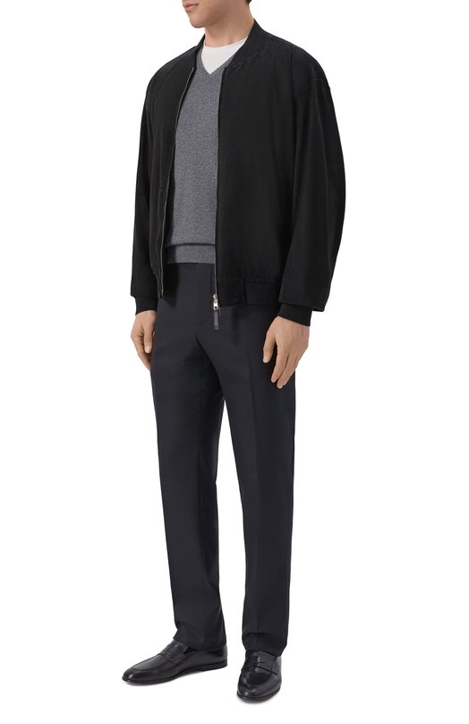 Шерстяные брюки Marco Pescarolo CLASSIC90/5214S Чёрный  CLASSIC90/5214S Фото 2
