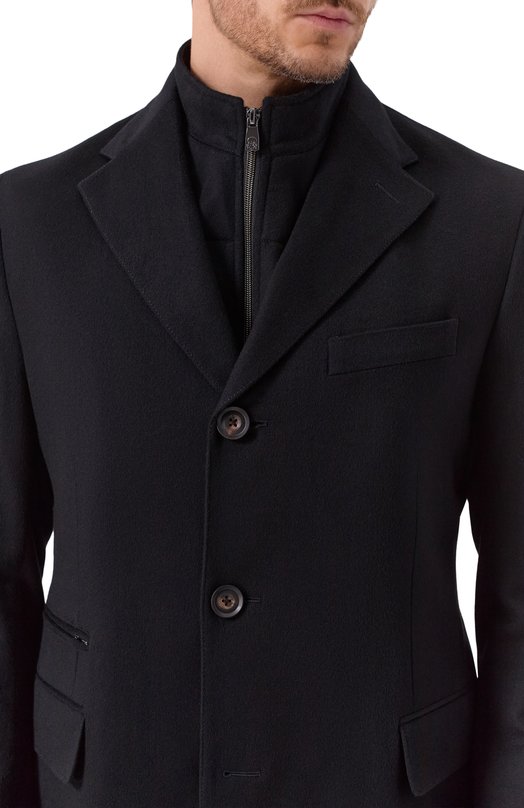 Кашемировое пальто Corneliani 261581-2612097 Чёрный  261581-2612097 Фото 5