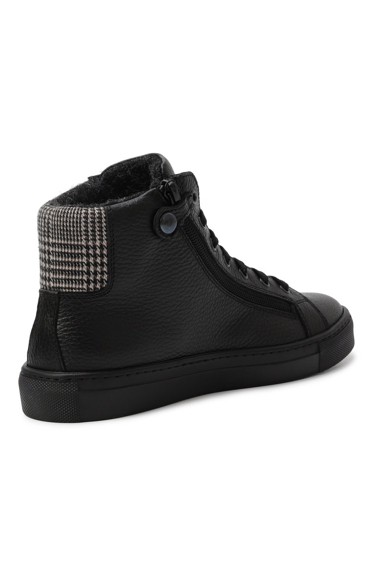 Высокие кеды из кожи RONDINELLA, арт. 115781AI/G0MMA/37-40, фото 1