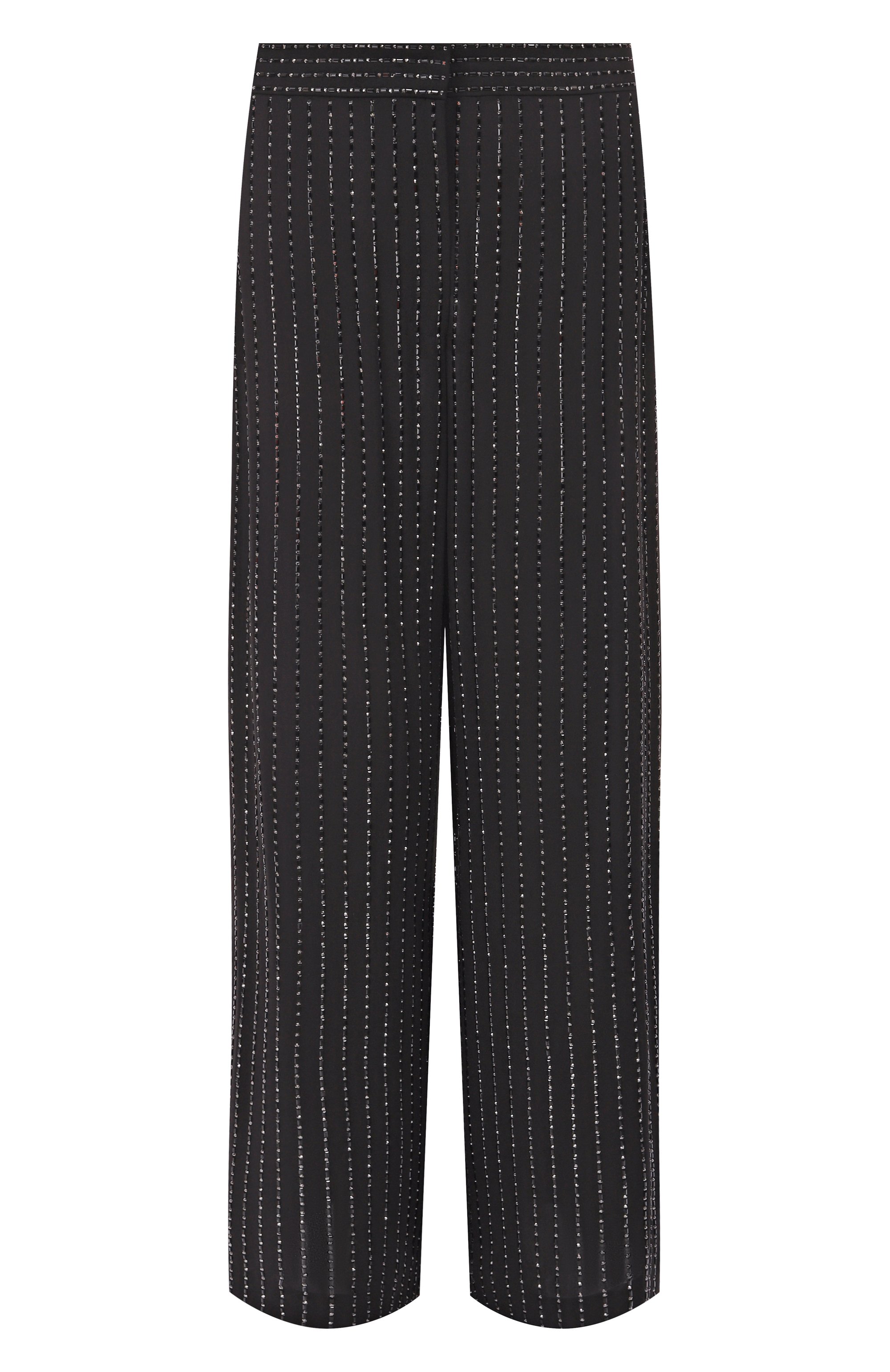 Шелковые брю�ки с отделкой стразами GIORGIO ARMANI, арт. GW001542/AF19945, фото 1