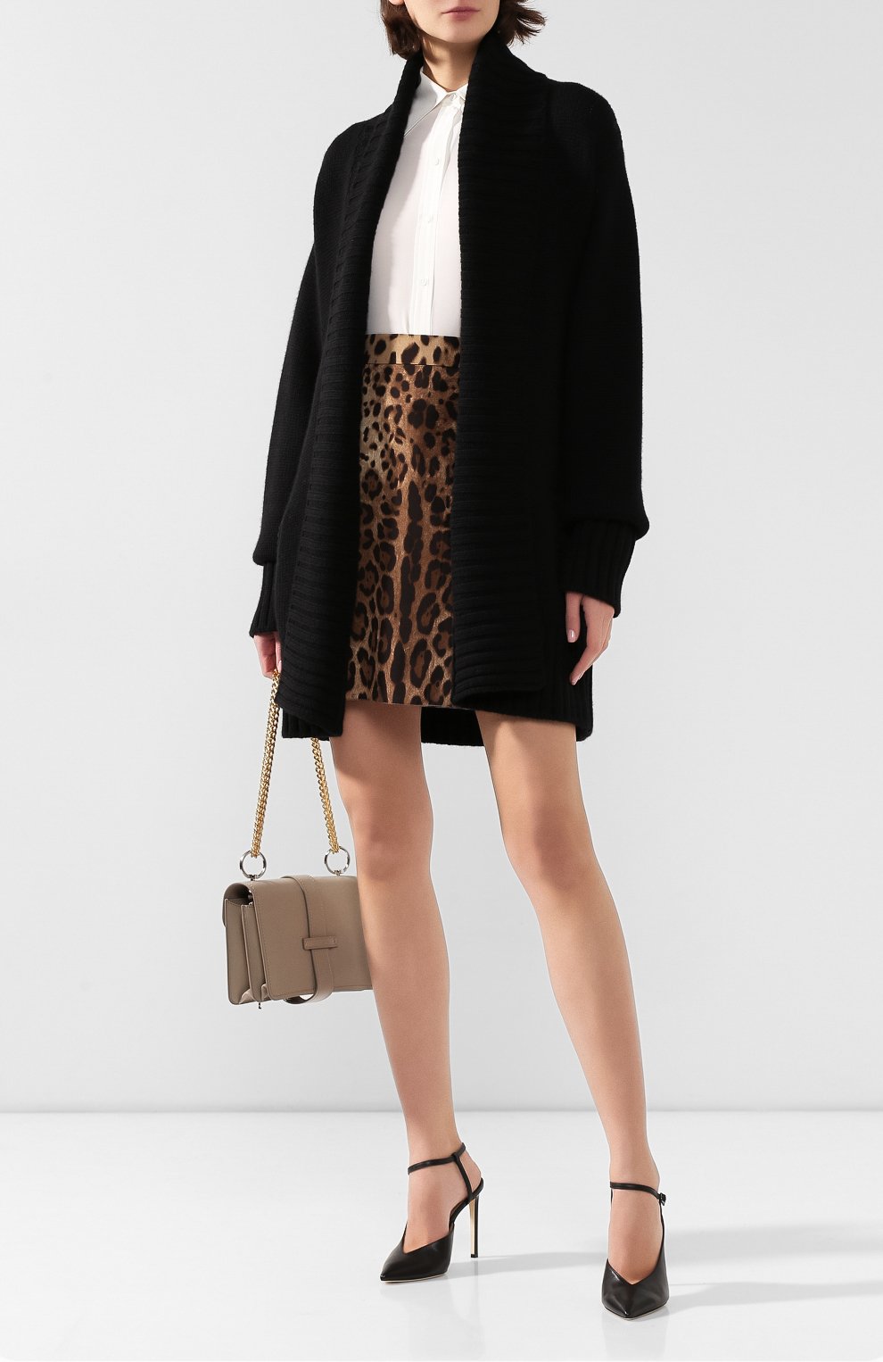 Кашемировый кардиган DOLCE & GABBANA черного цвета по цене 267500 руб., арт. FX502T/JAWPV, фото 2 Кашемировый кардиган DOLCE & GABBANA, арт. FX502T/JAWPV, фото 2