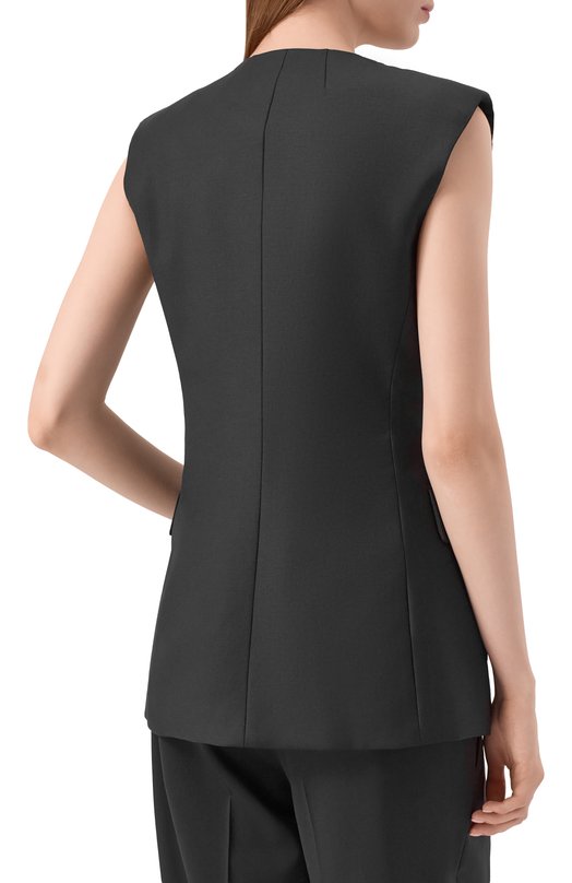Шерстяной жилет Helmut Lang P04HW102 Чёрный  P04HW102 Фото 4