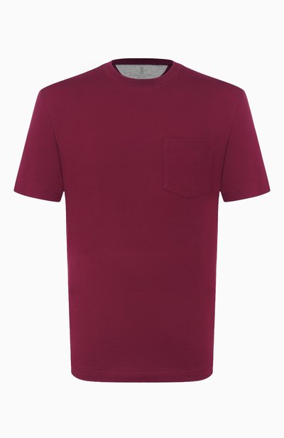 Мужская хлопковая футболка BRUNELLO CUCINELLI, арт. M0B131376