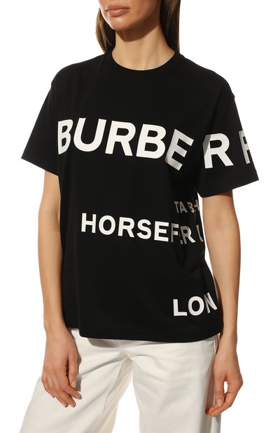 Хлопковая футболка BURBERRY, арт. 8040764, фото 3