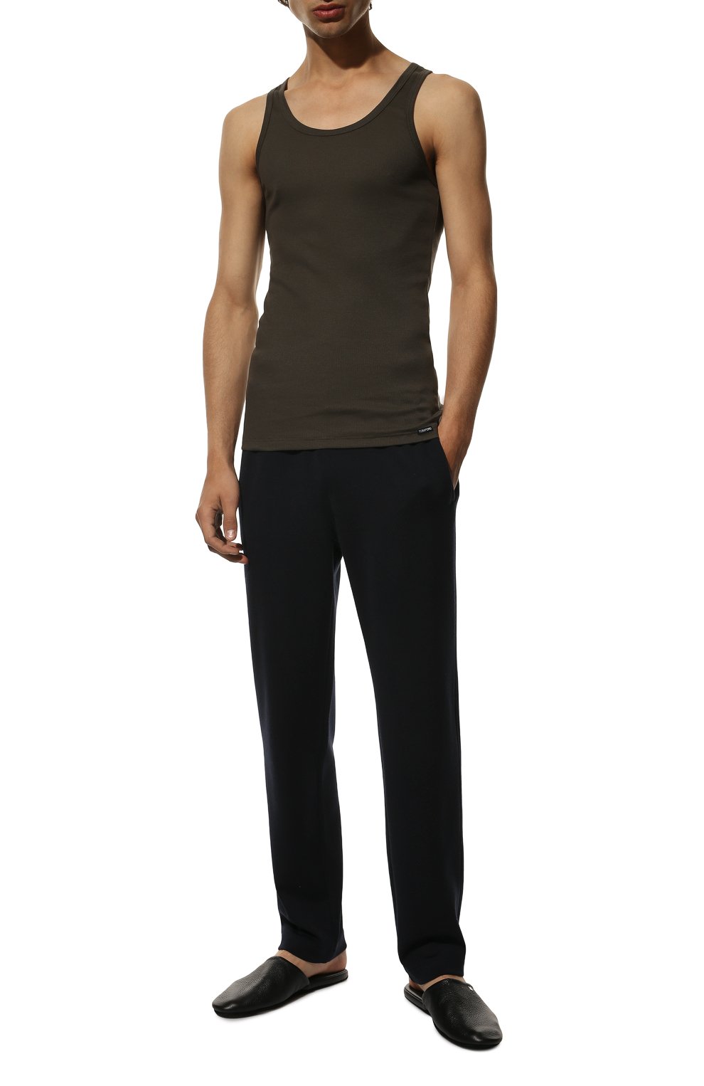 Майка TOM FORD хаки цвета по цене 17600 руб., арт. T4D101210, фото 2 Майка TOM FORD, арт. T4D101210, фото 2
