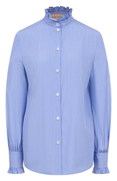 Женская хлопковая рубашка VALENTINO, арт. 7B3AB7R8/9MK