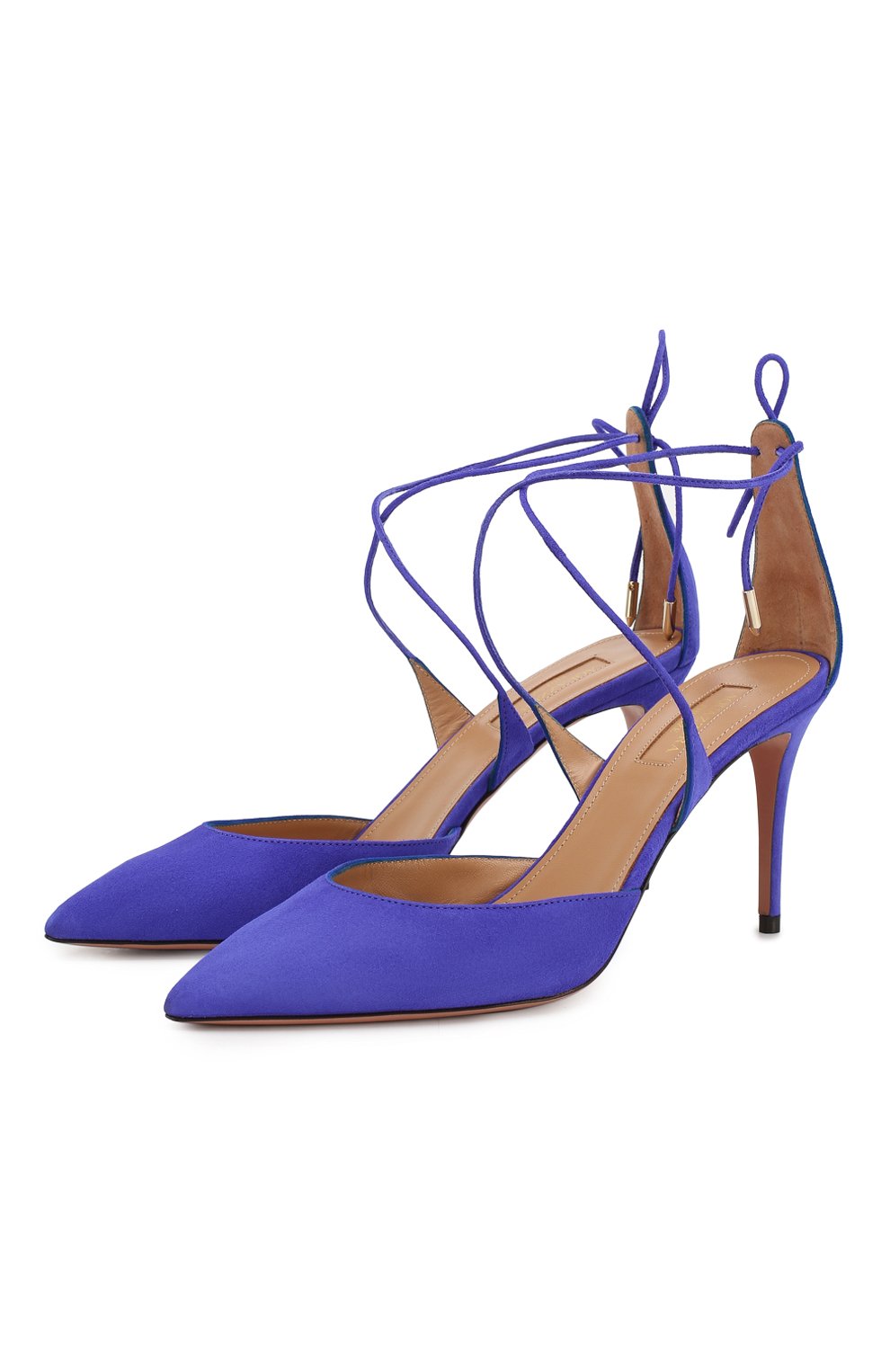 Замшевые туфли matilde 105 AQUAZZURA, арт. VEMMIDP1-SUE-ULV, фото 1