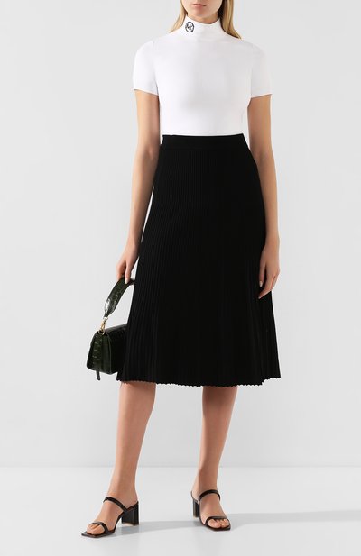 Юбка из вискозы MICHAEL MICHAEL KORS черного цвета по цене 29800 руб., арт. MH97F32BFD, фото 2 Юбка из вискозы MICHAEL MICHAEL KORS, арт. MH97F32BFD, фото 2