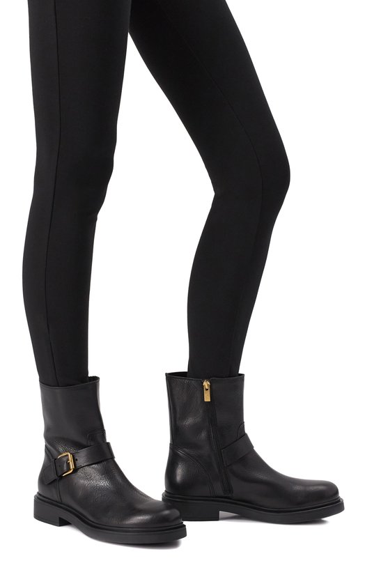 Кожаные ботинки Loren Bikers AGL D786501PG/GAUCH Чёрный  D786501PG/GAUCH Фото 3