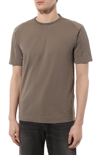 Футболка из хлопка и льна TRANSIT, арт. CFUTRT1360, фото 3