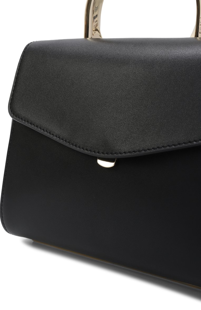 Женская сумка furla meridiana mini FURLA черного цвета, арт. WB01704/BX3913 | Фото 3 (Автоматизация ТО: Проставлено; Материал: Натуральная кожа; Размер: mini; Автоматизация состава: Проставлено; Ремень/цепочка: На ремешке)
