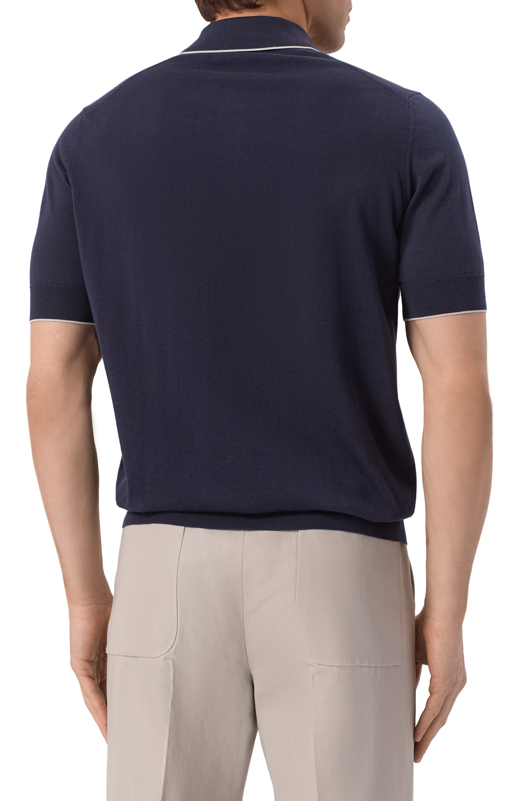 Хлопковое поло BRUNELLO CUCINELLI, арт. M29805205, фото 4