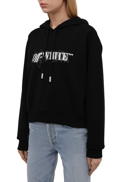 Хлопковое худи OFF-WHITE, арт. 0WBB016F21JER001, фото 3