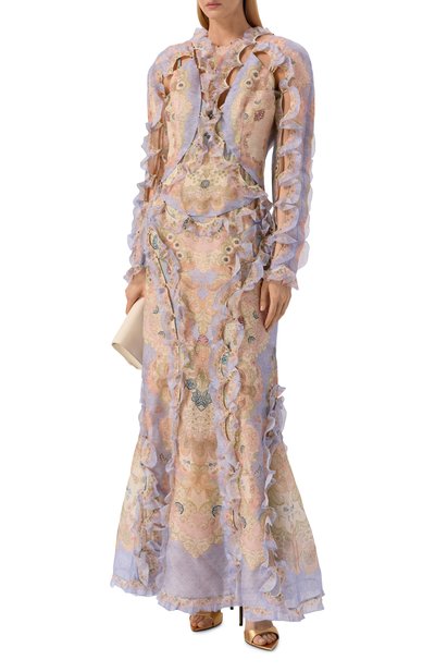 Платье изо льна и шелка ZIMMERMANN, арт. 6312DC261, фото 2