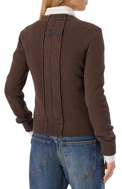 Шерстяной пуловер MM6, арт. S62HN0007/M13187, фото 4