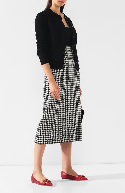 Кожаные балетки devotion с пряжкой DOLCE & GABBANA, арт. CB1000/AZ197, фото 2