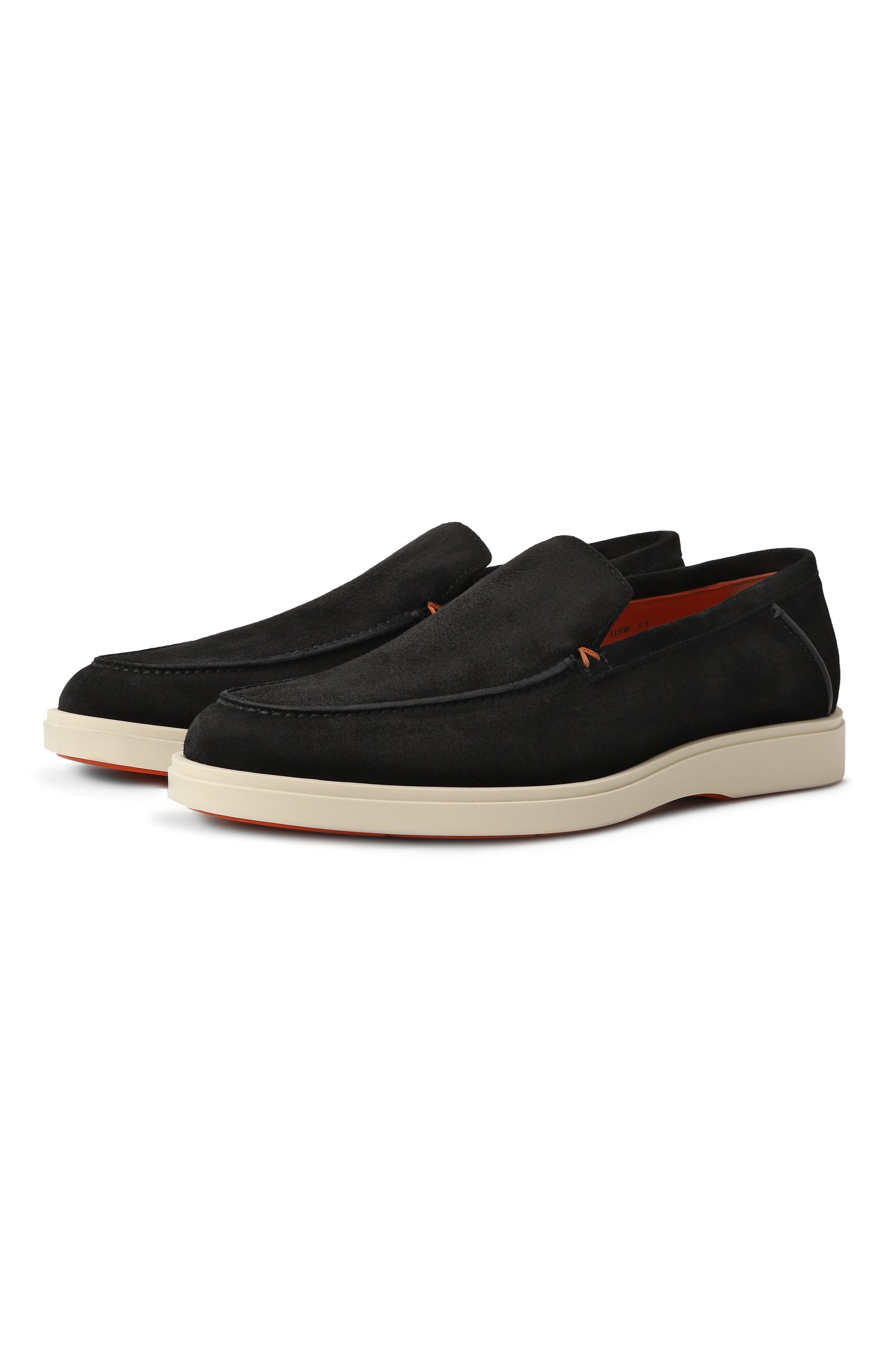 Замшевые лоферы detroit SANTONI, арт. MGDG17824TICBGEX, фото 1