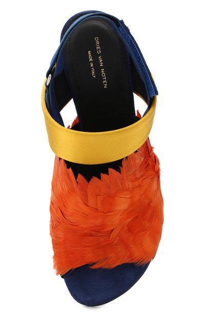 Комбинированные босоножки DRIES VAN NOTEN, арт. WS25/277/100/QU163, фото 5