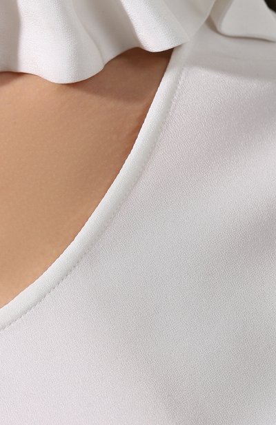 Шелковый топ GIORGIO ARMANI белого цвета по цене 126000 руб., арт. 9SHCKZ17/TZ197, фото 5 Шелковый топ GIORGIO ARMANI, арт. 9SHCKZ17/TZ197, фото 5