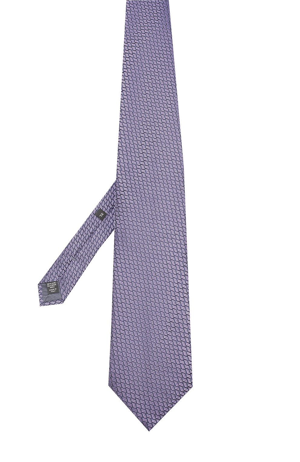 Шелковый галстук с узором ZEGNA лилового цвета по цене 22450 руб., арт. Z2E81/1XW, фото 2 Шелковый галстук с узором ZEGNA, арт. Z2E81/1XW, фото 2