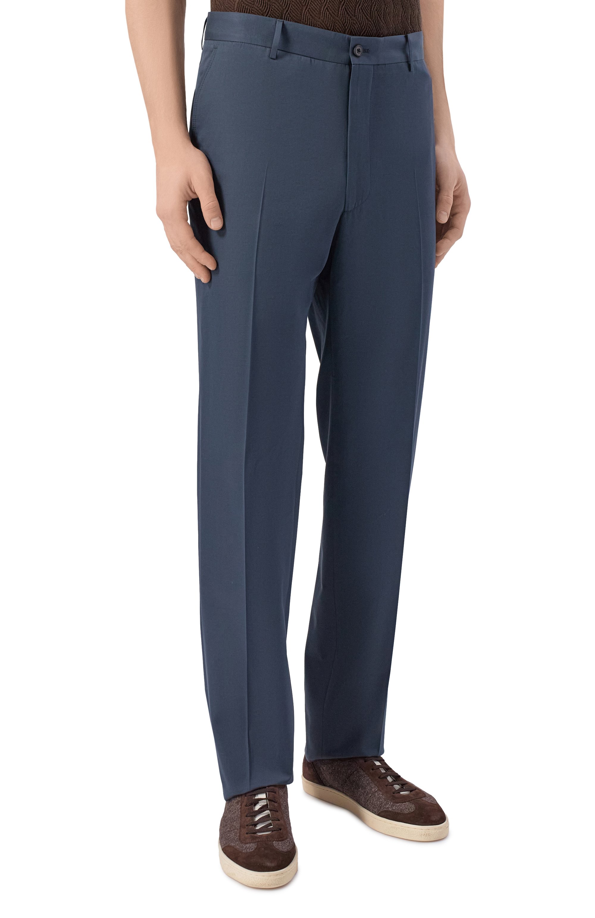 Брюки из хлопка и шерсти CORNELIANI, арт. 274559/2714112, фото 3