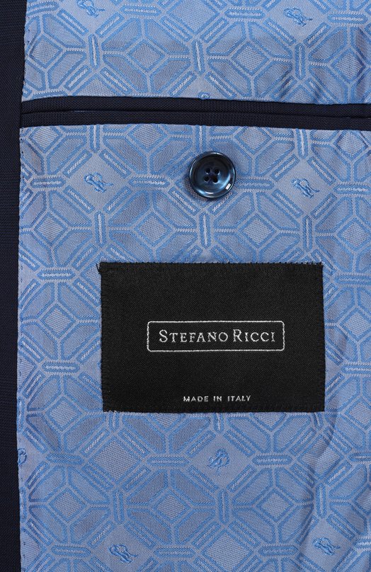 Шерстяной костюм Stefano Ricci M1SF432220/W0032S/62 Синий  M1SF432220/W0032S/62 Фото 9