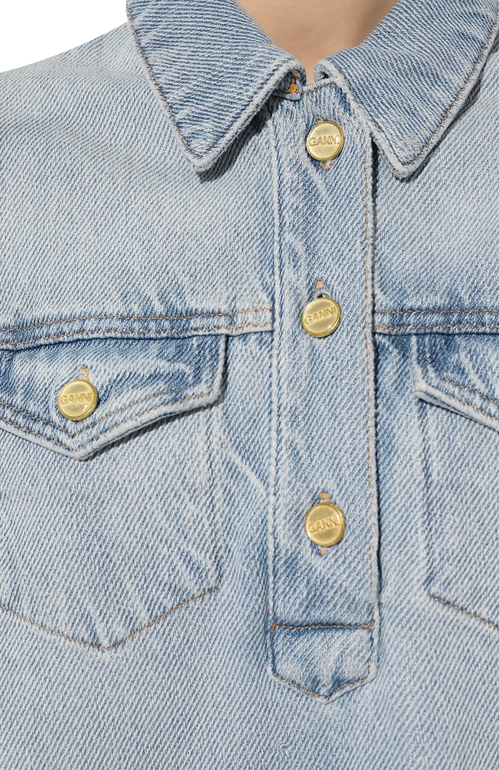 Джинсовое платье GANNI, арт. J1503/6658, фото 5