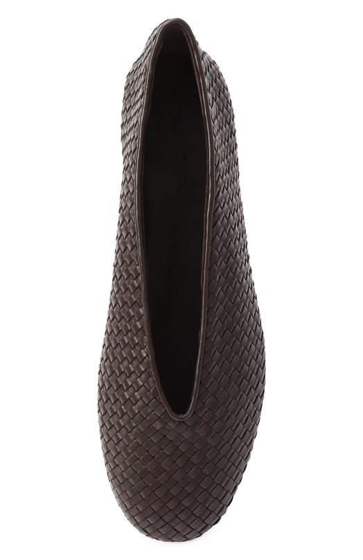 Кожаные балетки Rosa Bottega Veneta 837887/V4VE0 Коричневый  837887/V4VE0 Фото 6