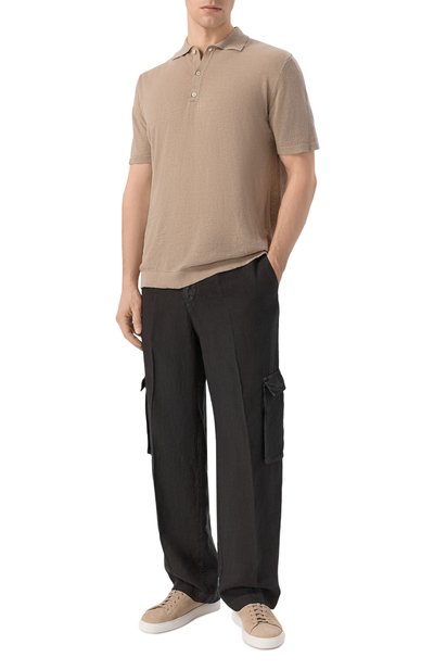 Льняные брюки-карго INLINUM, арт. CARG0RU/TR0PEA, фото 2