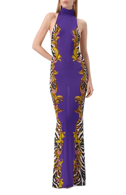 Платье из вискозы Versace Jeans Couture 78HA09P5/JS465 Фиолетовый  78HA09P5/JS465 Фото 2
