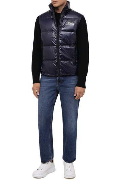 Пуховый жилет DSQUARED2 синего цвета по цене 67050 руб., арт. S74FB0278/S54056, фото 2 Пуховый жилет DSQUARED2, арт. S74FB0278/S54056, фото 2