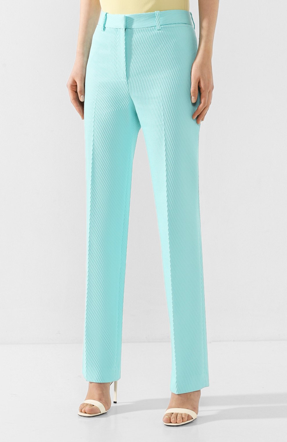 Хлопковые брюки VICTORIA BECKHAM, арт. 1220WTR001203B, фото 3