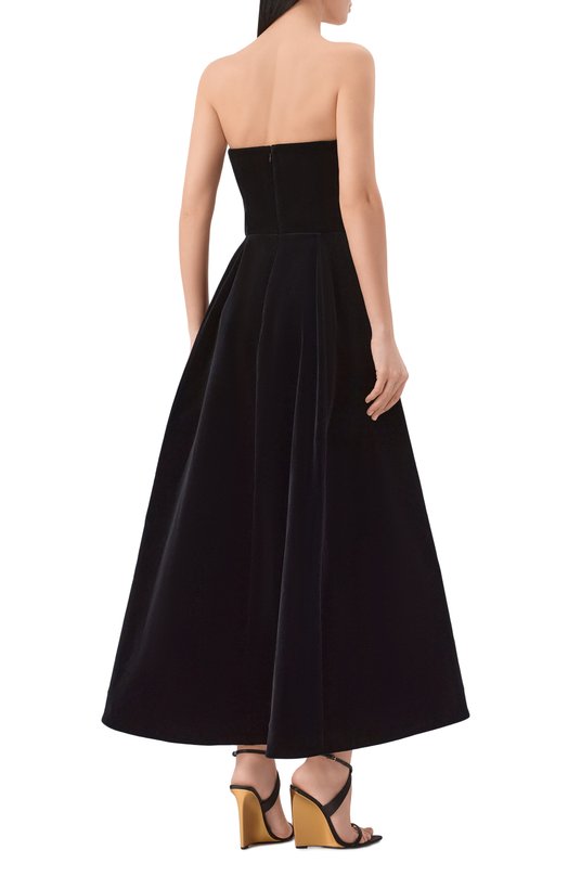 Бархатное платье Vika Gazinskaya SS26-13251-046 Чёрный  SS26-13251-046 Фото 3