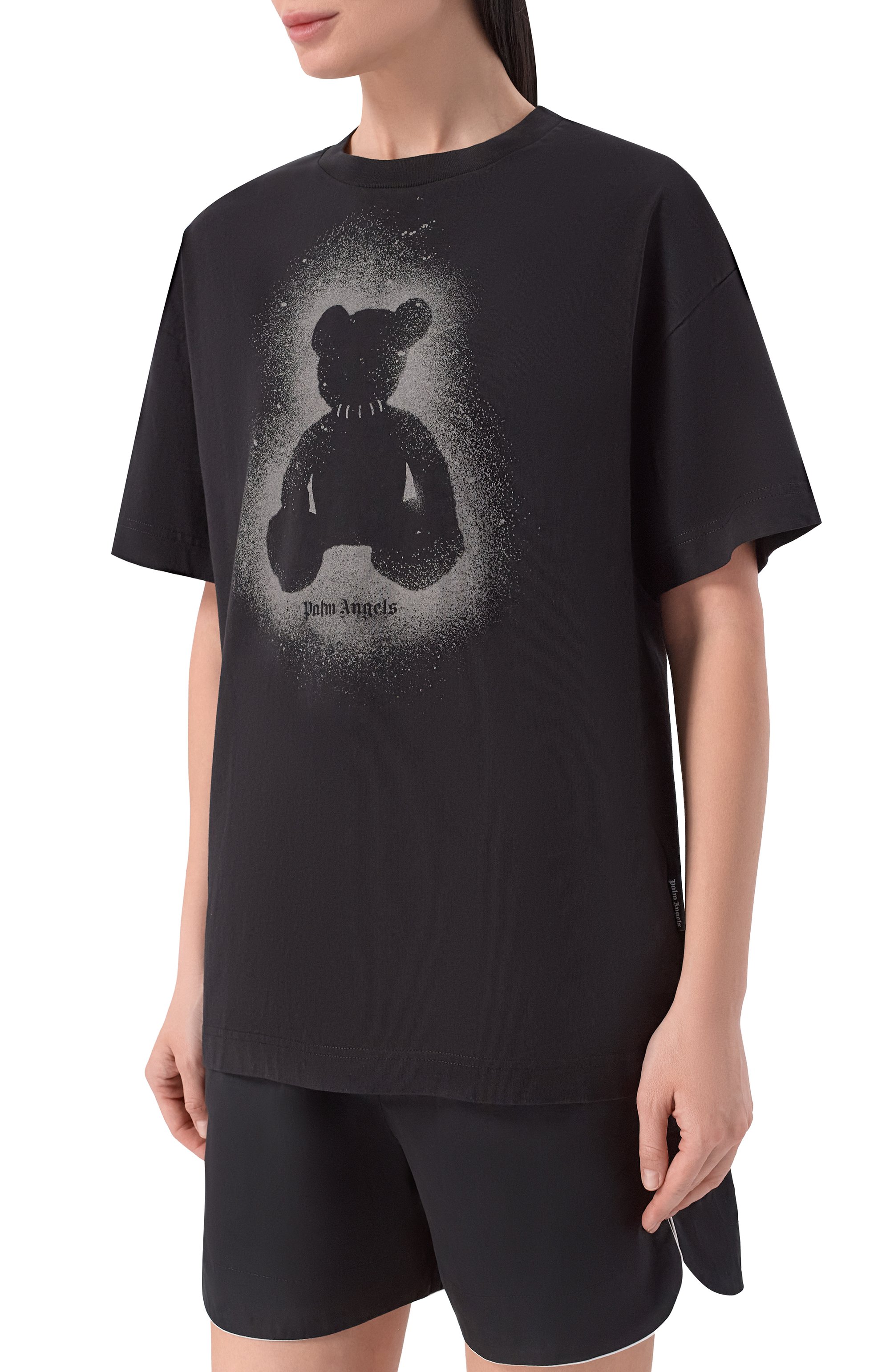 Хлопковая футболка PALM ANGELS, арт. PMAA109S26JER001, фото 3