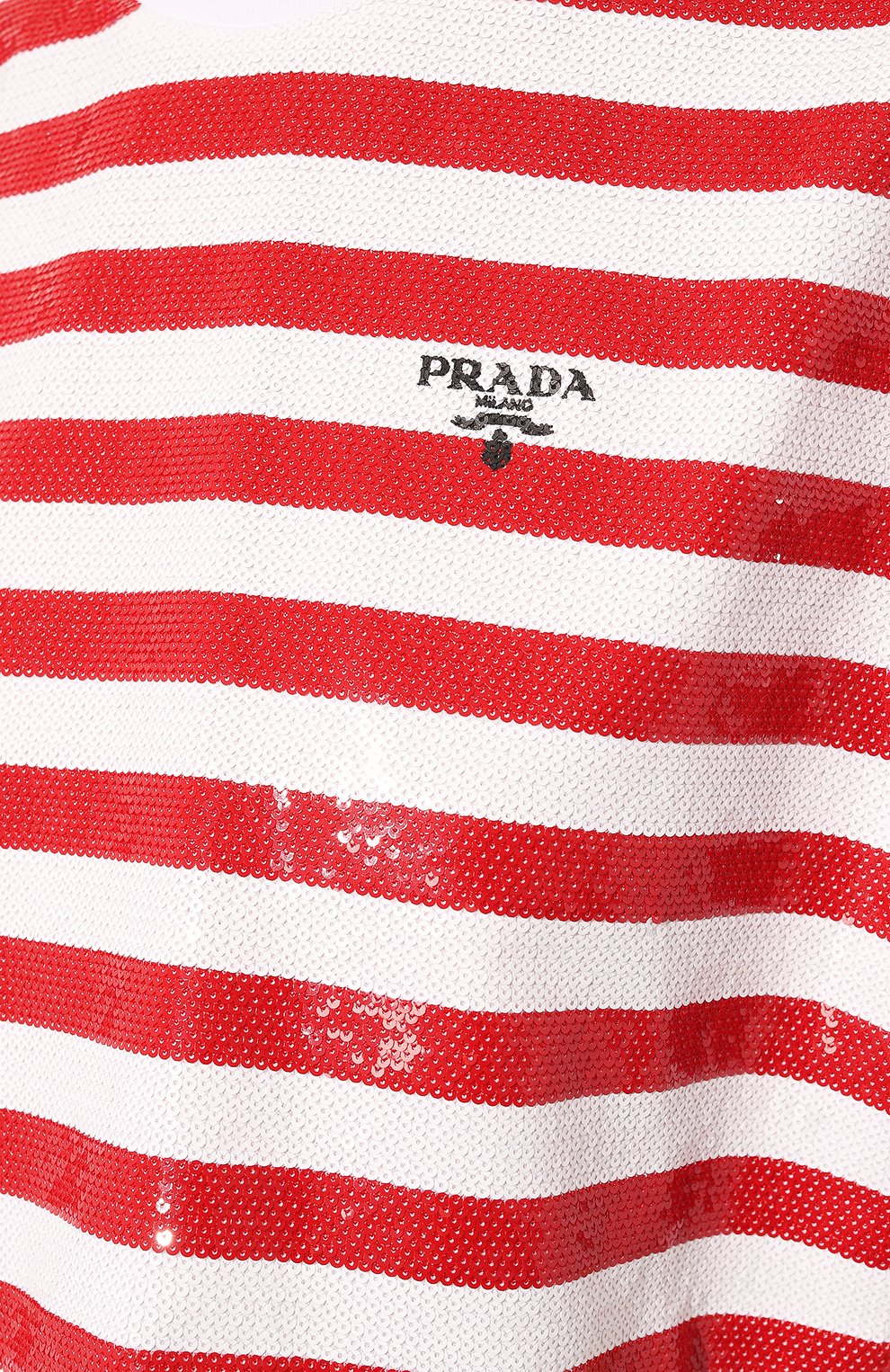 Хлопковая футболка PRADA, арт. 3560AR-103E-F0970-212, фото 5