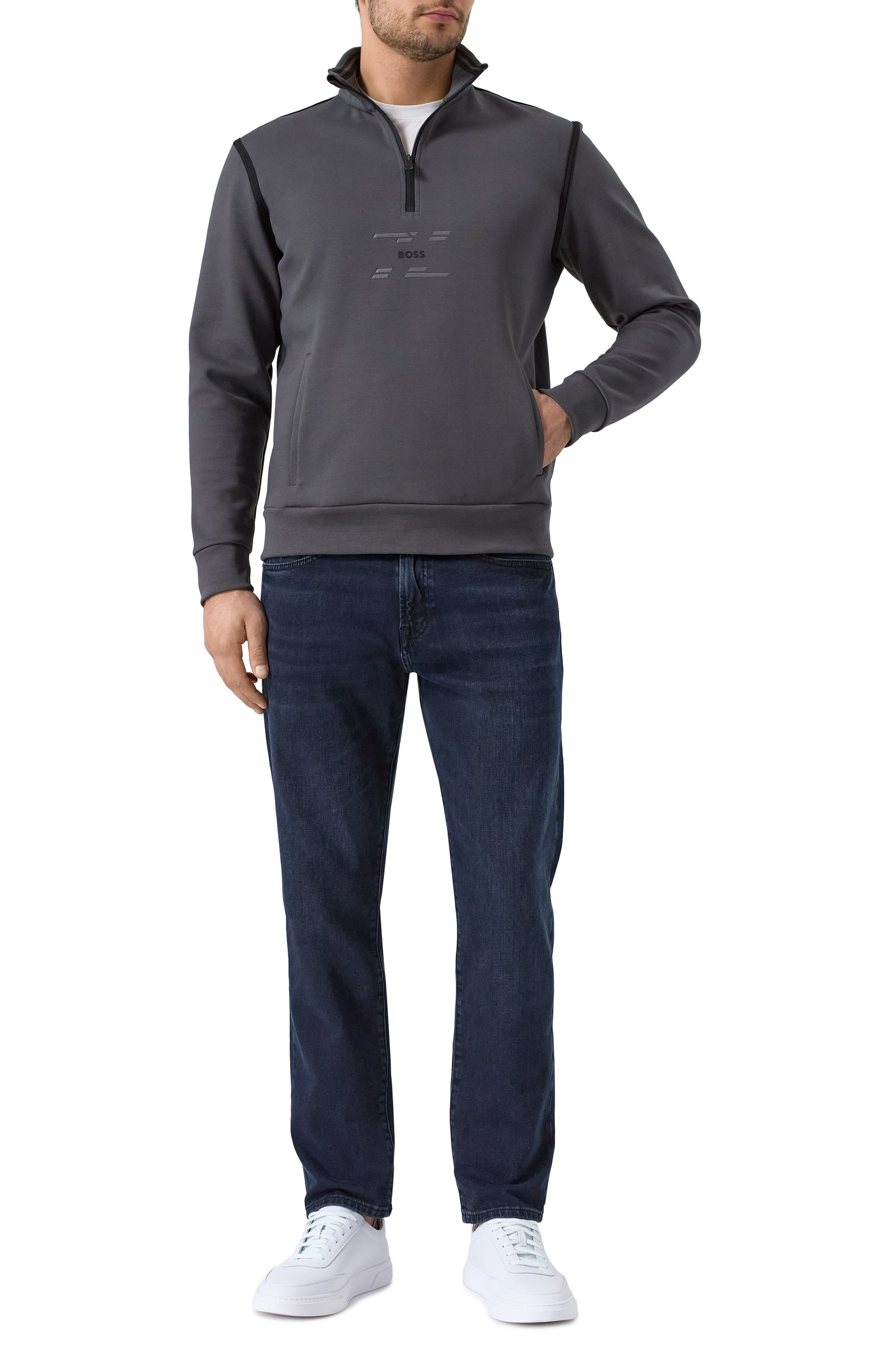 Хлопковый свитшот BOSS GREEN, арт. 50530019, фото 2