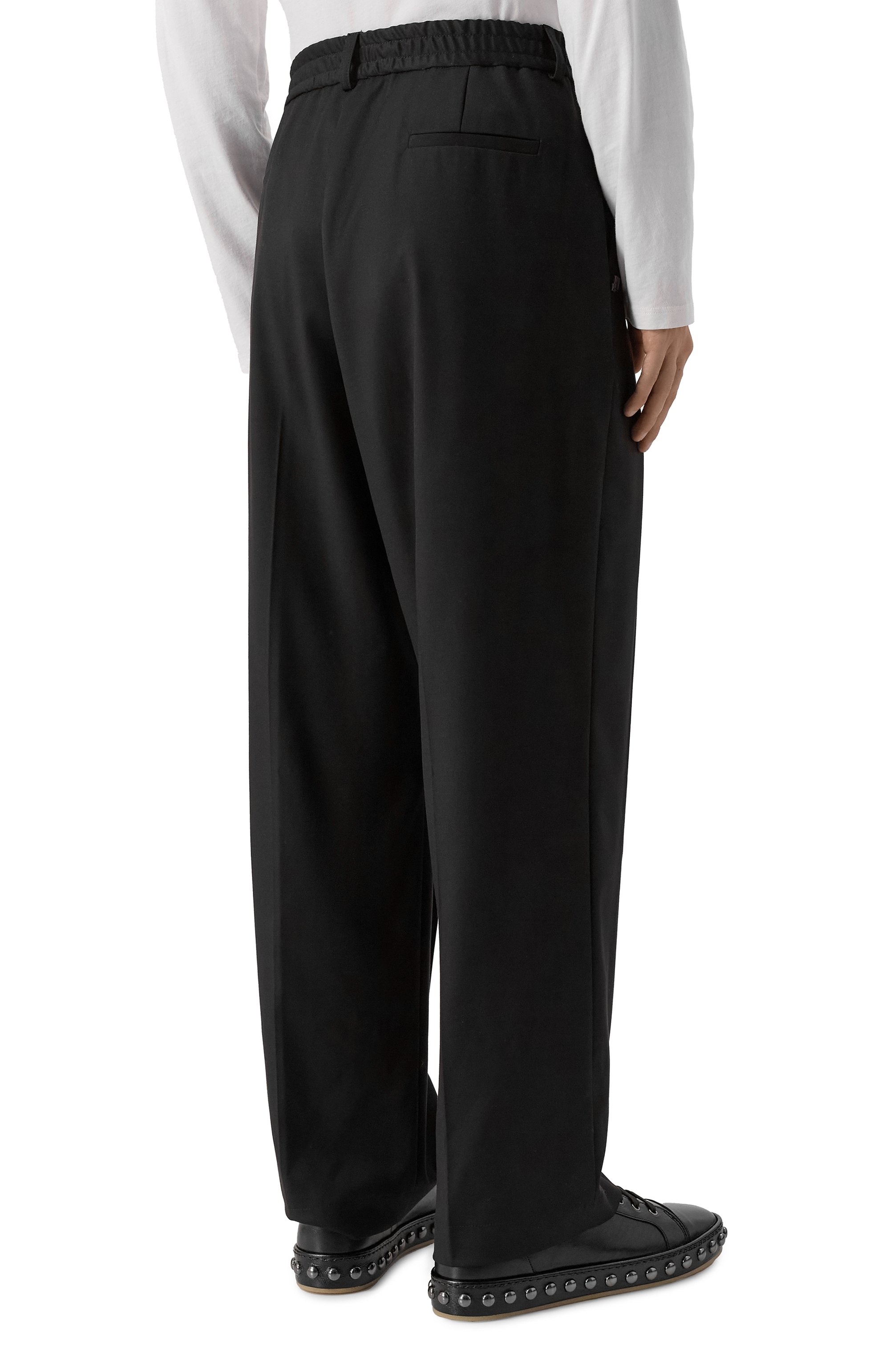 Брюки HINNOMINATE черного цвета по цене 21900 руб., арт. HMABM01461, фото 4 Брюки HINNOMINATE, арт. HMABM01461, фото 4