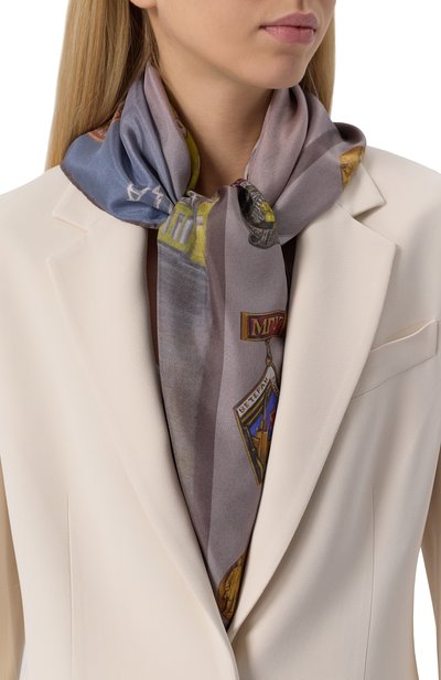 Шелковая шаль мгу GOURJI, арт. 91141037/441162108, фото 2
