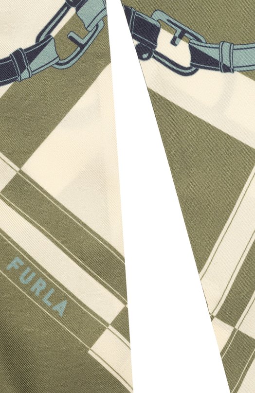 Шелковый шарф-твилли Furla WT00022/BX4081 Хаки  WT00022/BX4081 Фото 3