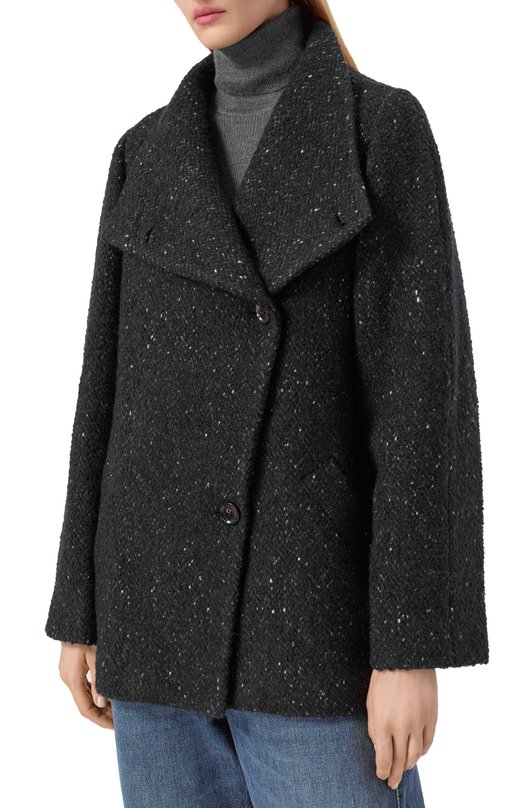 Пальто из шерсти и кашемира Kiton D60606K0529G01 Чёрный  D60606K0529G01 Фото 3