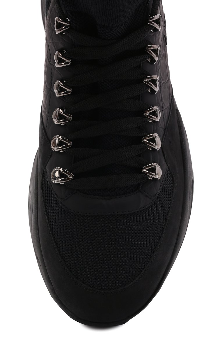 Кроссовки с отделкой из кожи каймана ZILLI SPORT, арт. MDW-T185/S03, фото 1