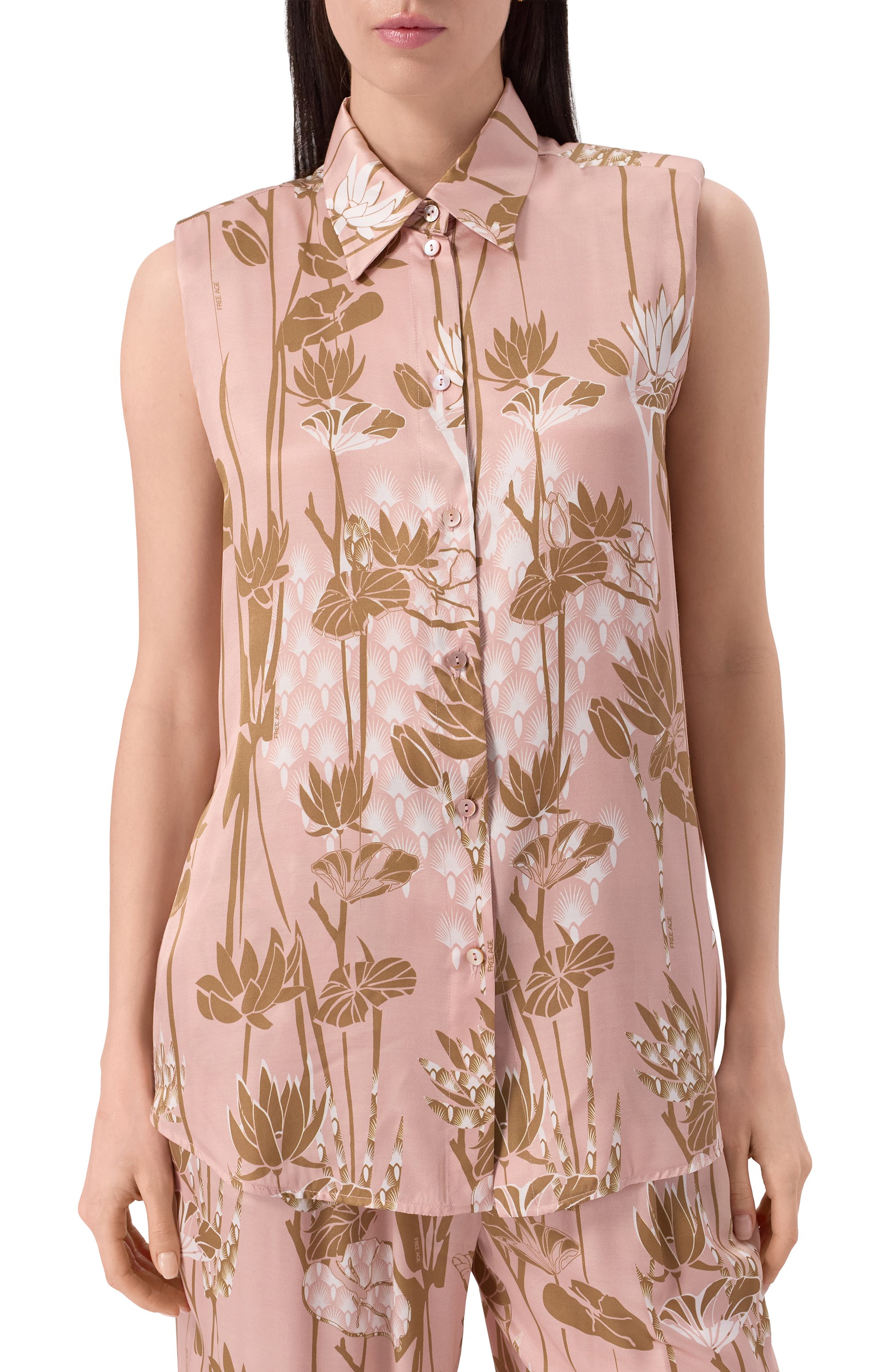 Атласная блузка FREEAGE, арт. WS25.BL017M.6001.619, фото 3