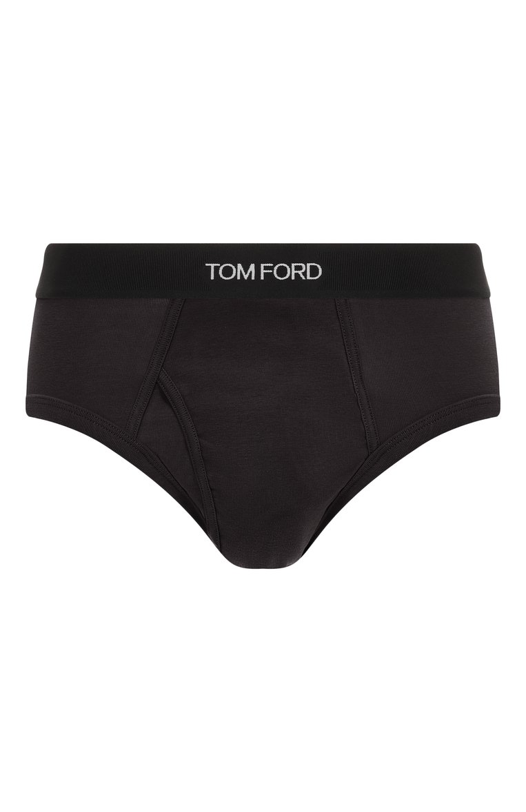 Мужские хлопковые брифы TOM FORD темно-серого цвета, арт. T4LC1104 | Фото 1 (Нос: Не проставлено; Материал внешний: Хлопок; Трусы М: Брифы; Кросс-КТ: бельё; Мужское Кросс-КТ: Трус�ы)