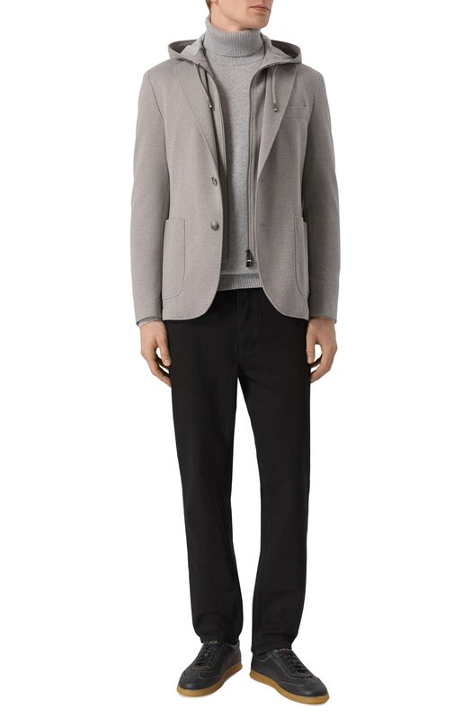 Однобортный пиджак BOSS 50562499 Серый  50562499 Фото 2