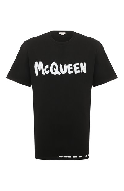 Мужская хлопковая футболка ALEXANDER MCQUEEN, арт. 622104 QTZ57