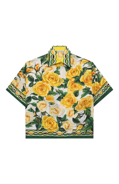 Шелковая рубашка DOLCE & GABBANA, арт. L56S01/G7K6F