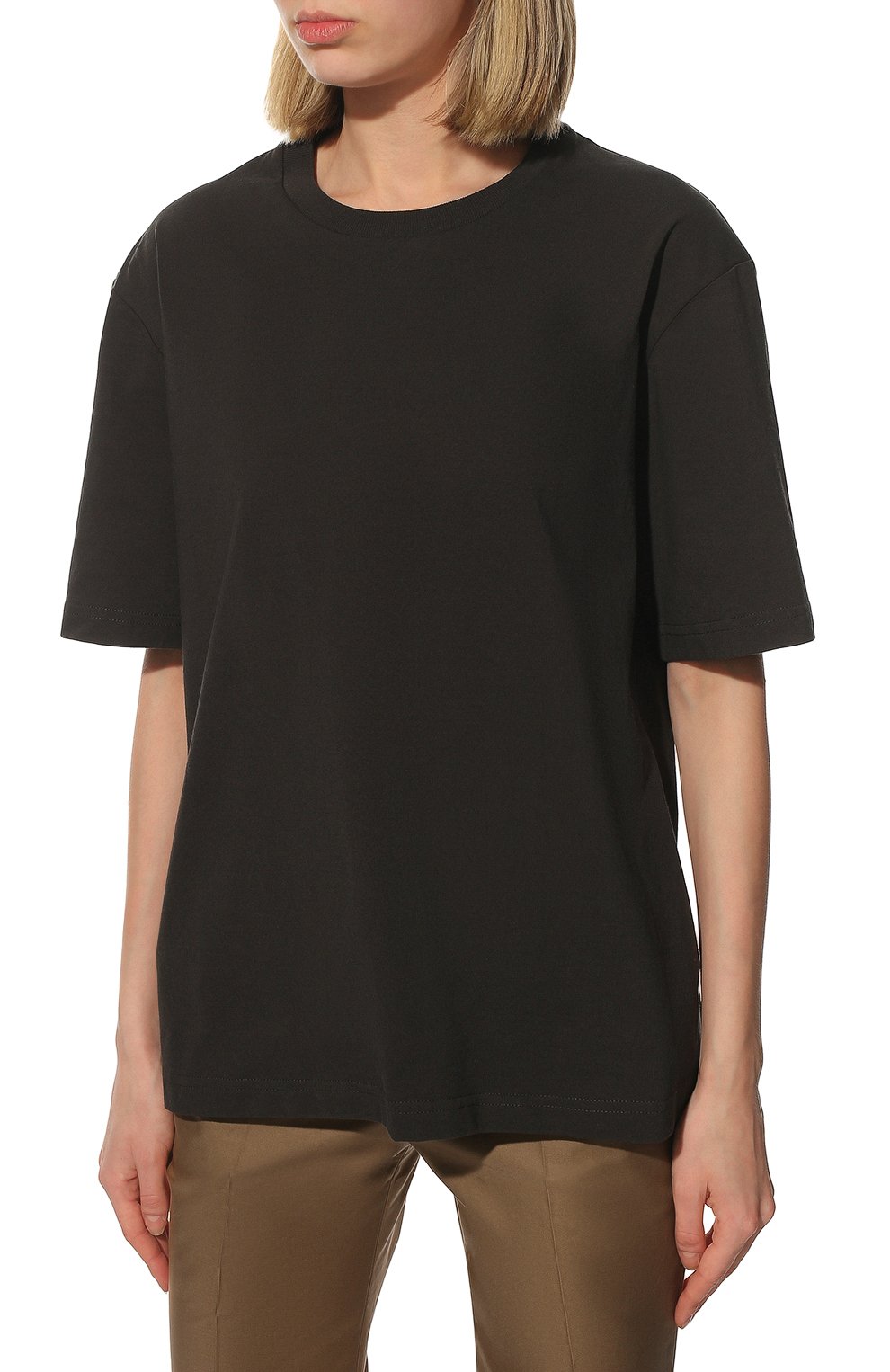 Хлопковая футболка THE ROW, арт. 6297K398, фото 3